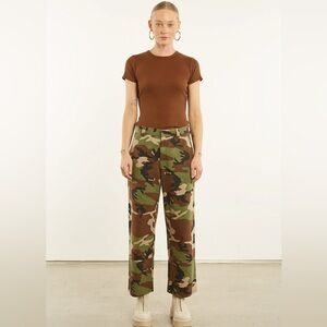 ✨SPRWMN✨Camouflage Slash Pocket Trousers